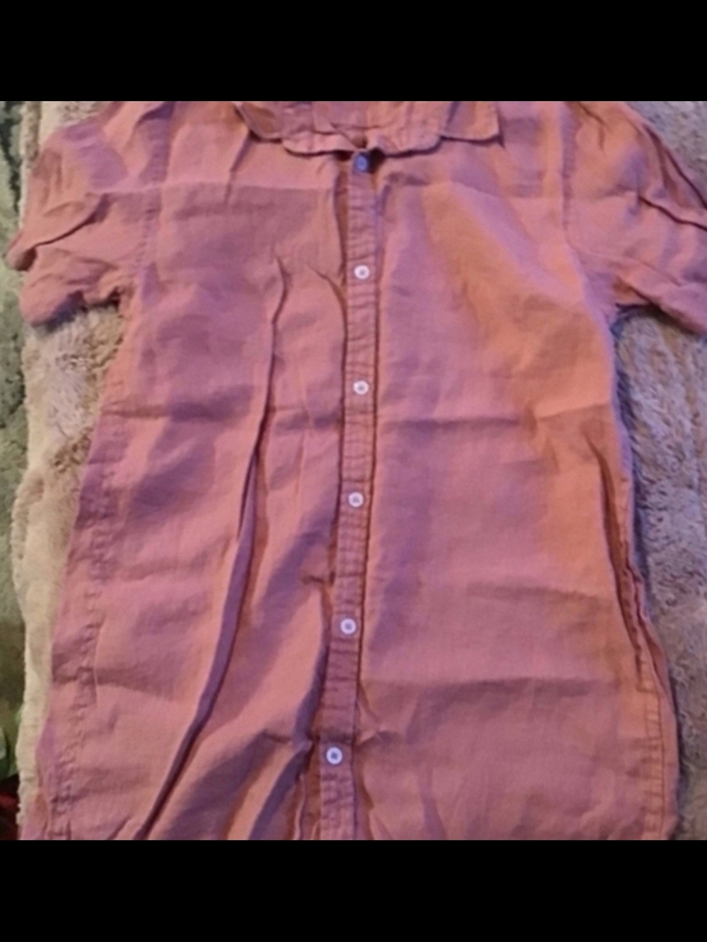 Light Pink Short-Sleeve Button-Down Shirt